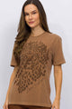 T-Shirt Marrom Onça Cáqui