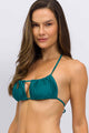 Biquíni Top Cortininha Quadrada e Calcinha Borboleta Sea Weed