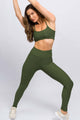 Legging Básica Canelada Verde