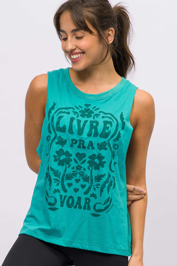 Regata Cavada Verde Livre pra Voar