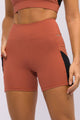 Conjunto Top com Bolso e Bermuda 2 Bolsos Marrom