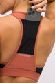 Top com Bolso de Tela Marrom