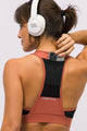 Top com Bolso de Tela Marrom