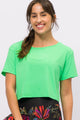 Cropped T-Shirt de Poliamida Drink