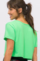 Cropped T-Shirt de Poliamida Drink