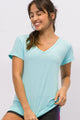 Blusa de Poliamida Furadinha com Gola V Frais