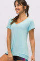 Blusa de Poliamida Furadinha com Gola V Frais