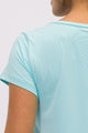 Blusa de Poliamida Furadinha com Gola V Frais