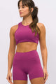 Conjunto Top Speed e Bermuda Meia Coxa Rasberry Radiance