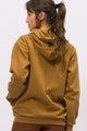 Casaco de Moletom com Capuz Caqui