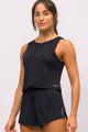 Short com Fenda Preto