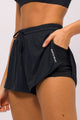Short com Fenda Preto