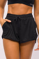 Short de Poliamida Duplo Preto