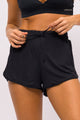 Short com Lateral em Tela Preto