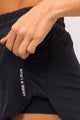 Short com Lateral em Tela Preto