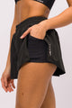 Short com Lateral Transpassada Preto