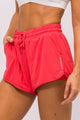 Short Arredondado Poliamida com Bolso Melancia