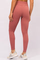 Legging Chevron Cós Transpassado Texturizada Rose