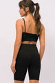 Conjunto Bermuda Canelado Preto