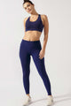 Top Fitness com Bolso Marinho