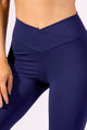 Legging Modeladora com Cós Transpassado Marinho