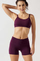 Short Modelador com Bolso Lateral Roxo Deluxe