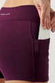 Short Modelador com Bolso Lateral Roxo Deluxe