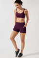 Short Modelador com Bolso Lateral Roxo Deluxe