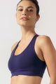 Top Fitness com Bolso Marinho