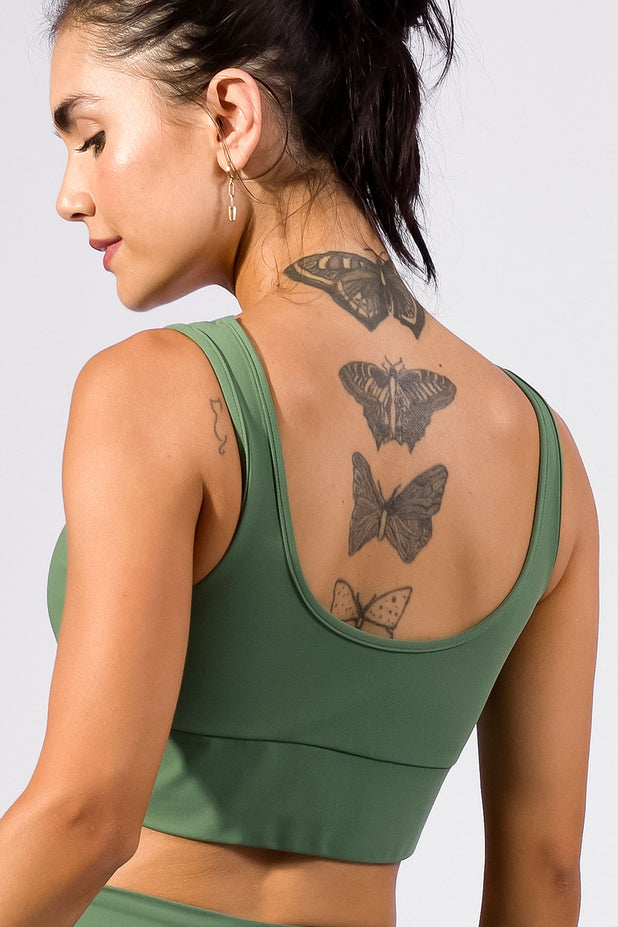 Top Modelador Regata Alongada com Bojo Verde