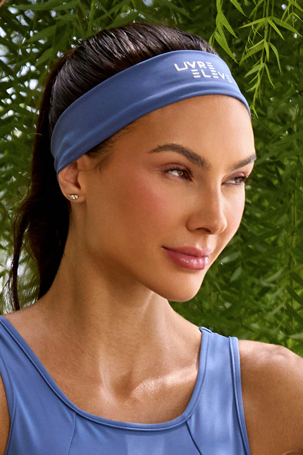 Faixa de Cabelo Azul Claro