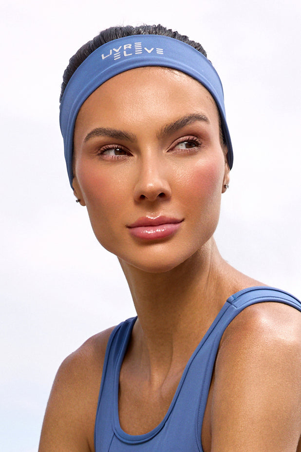 Faixa de Cabelo Azul Claro