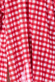 Kimono a Fio Xadrez Vermelho e Branco