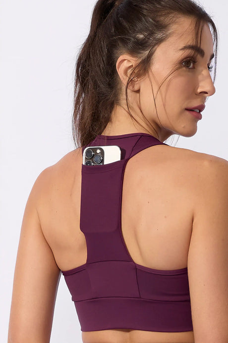 Top com Bolso Anticelulite Roxo