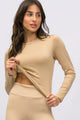 Blusa Térmica Manga Longa Bege