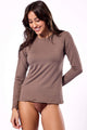 Blusa Proteção UV Marrom Claro