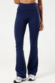 Calça Flare com Cós de Virar Marinho