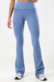 Calça Flare com Cós de Virar Azul Claro