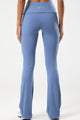 Calça Flare com Cós de Virar Azul Claro