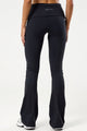 Calça Flare com Cós de Virar Preta