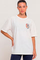T-Shrit Oversized Coração Florido