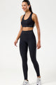 Conjunto Top e Legging Cós em V Preto