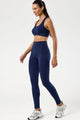 Conjunto Top e Legging Cós em V Marinho