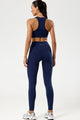 Conjunto Top e Legging Cós em V Marinho