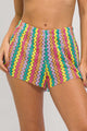 Short Soltinho de Praia Crochê Colorido