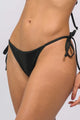 Calcinha de Amarra Sunshine com Viés Preto