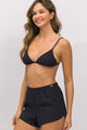 Short Soltinho Canelado Preto
