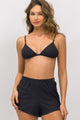 Short Soltinho Canelado Preto