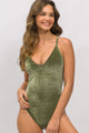 Body de Alcinha Veludo Militar