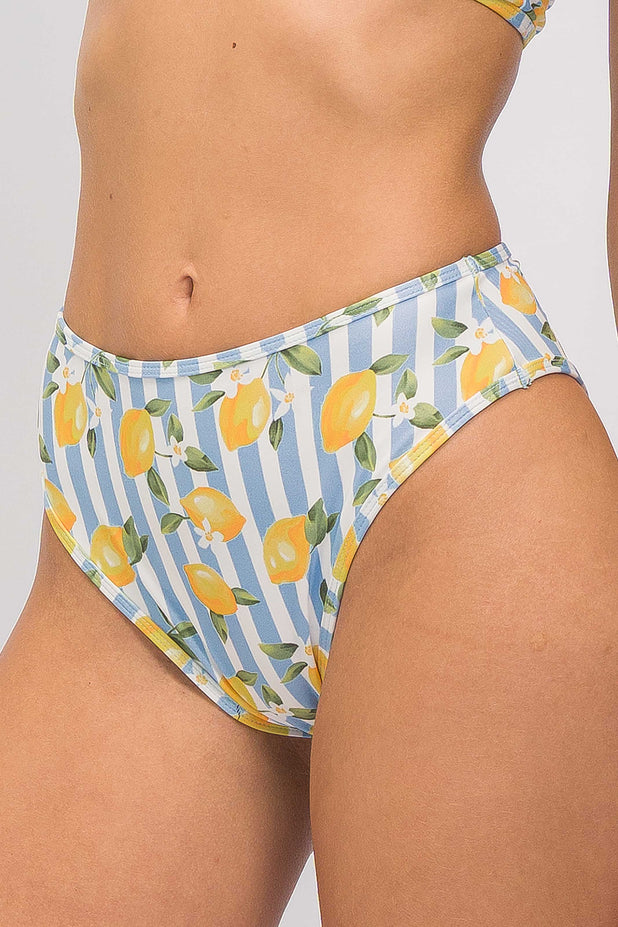 Calcinha Hot Pants com Viés Limão